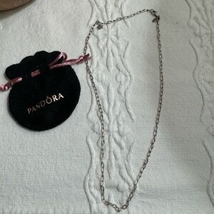 Authentic Pandora Sterling Silver necklace for charms